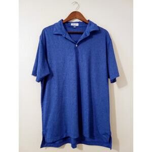 Peter Millar Summer Comfort Golf Polo Shirt Headphone Music Money Bus Print SZ L